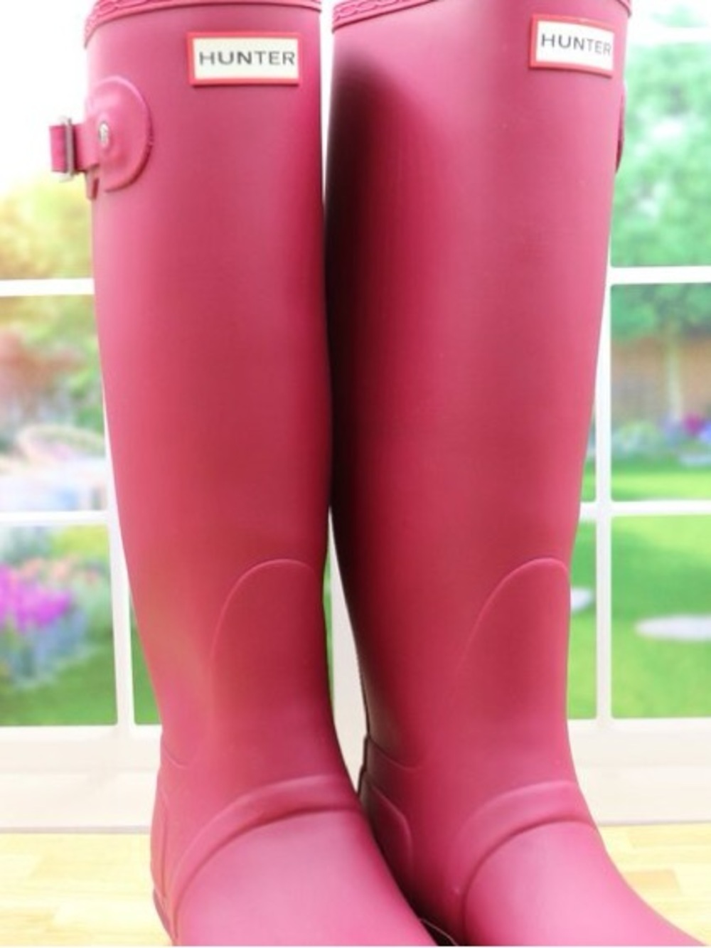 Hunter Tall Rain Boots in Bright Pink - Picture 3 of 4